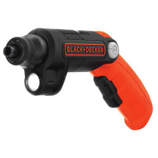 Викрутка акумуляторна BLACK+DECKER, 3.6 В Li-ion, 180 об/хв, реверс, підсвітка, вага 0.35 кг, біти, зарядний пристрій