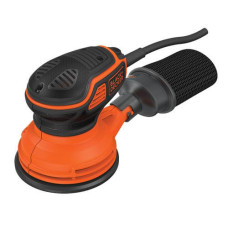 Шліфмашина ексцентрикова BLACK+DECKER, 240 Вт, 125 мм, 14000 об/хв, амплітуда 3 мм, вага 1.31 кг