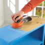 Шліфмашина ексцентрикова BLACK+DECKER, 240 Вт, 125 мм, 14000 об/хв, амплітуда 3 мм, вага 1.31 кг