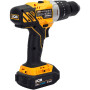 Дриль-шуруповерт акумуляторний (JCB-18CD-BE) 18V, max 45Nm в комплекті із зарядним пристроєм (JCB-18VFC-E) 2.4A та батареєю акумуляторною (JCB-20LI-E)