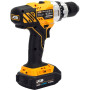 Дриль-шуруповерт акумуляторний (JCB-18DD-BE) 18V, max 45Nm в комплекті із зарядним пристроєм (JCB-18VFC-E) 2.4A та батареєю акумуляторною (JCB-20LI-E)