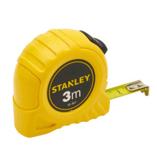 Рулетка вимірювальна STANLEY "GLOBAL TAPE", 3 м х 12 мм, 7 мм, в пластмасовому корпусі