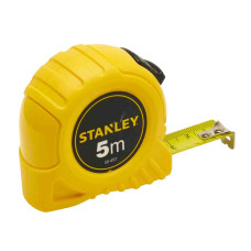 Рулетка вимірювальна STANLEY "GLOBAL TAPE", 5 м х 19 мм, в пластмасовому корпусі.