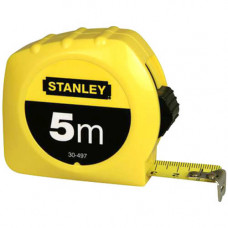 Рулетка вимірювальна STANLEY "GLOBAL TAPE", 5 м х 19 мм, в пластмасовому корпусі.