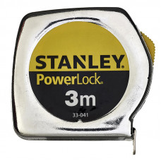 Рулетка вимірювальна STANLEY "Powerlock®" в хромованому пластмасовому корпусі 3 м х 19 мм