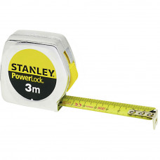 Рулетка вимірювальна STANLEY "Powerlock®" в хромованому пластмасовому корпусі 3 м х 12.7 мм