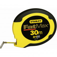 Рулетка вимірювальна STANLEY "FatMax® Steel", 30 м х 10 мм, прогумований литий корпус