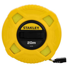 Рулетка вимірювальна STANLEY " FIBERGLASS" 20 м х 12.7 мм, в пластмасовому корпусі, 3-й клас точність.