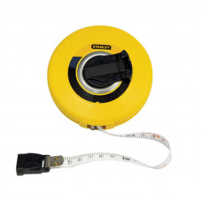 Рулетка вимірювальна STANLEY " FIBERGLASS" 20 м х 12.7 мм, в пластмасовому корпусі, 3-й клас точність.