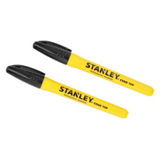 Набір маркерів "Stanley®", 2 маркери із загостреним наконечником із стійким чорним чорнилом.