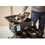 Ящик STANLEY "FatMax Mobile Work Station Cantilever", 549 x 733 x 413 мм, з колесами, розсувний, з 3-а секціями, пластмасовий, багатофункціональний.