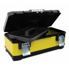 Ящик STANLEY 26", 662 x 293 x 222 мм, професійний, металопластмасовий з металевими замками.