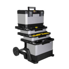 Ящик STANLEY "FatMax® Rolling Workshop", 568 x 893 x 389 мм, на колесах, металопластмасовий, сірий