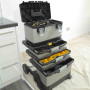 Ящик STANLEY "FatMax® Rolling Workshop", 568 x 893 x 389 мм, на колесах, металопластмасовий, сірий