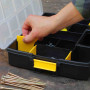 Органайзер STANLEY "Sort Master Junior" пластмасовий, 375 х 65 х 292 мм, з перегородками.
