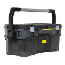 Ящик STANLEY 24", 670 x 323 x 283 мм, професійний, пластмасовий, відкритий з кейсом.
