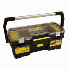 Ящик STANLEY 24", 670 x 323 x 251 мм, професійний, пластмасовий, відкритий з органайзером.