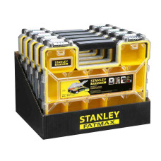 Органайзер STANLEY "FATMAX SHALLOW PRO METAL LATCH" професійний, 446 x 74 x 357 мм, вологозахисний, пластмасовий з металевими замками.