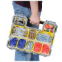 Органайзер STANLEY "FATMAX SHALLOW PRO METAL LATCH" професійний, 446 x 74 x 357 мм, вологозахисний, пластмасовий з металевими замками.