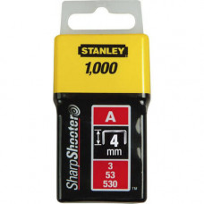 Скоби STANLEY, тип “А”, 4 мм, до степлера ручного "Light Duty", 1000 од.