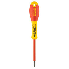 Викрутка електрика STANLEY "FatMax VDE 1000V" ізольована з жалом під шліц Ph0 х 75 мм