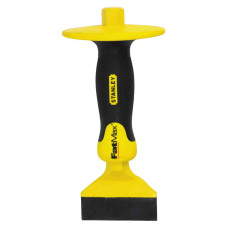 Зубило муляря (скарпель) STANLEY "FatMax™", плоске, 76 х 215 мм, із захисною надставкою.