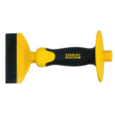 Зубило муляря (скарпель) STANLEY "FatMax™", плоске, 100 х 215 мм, із захисною надставкою.