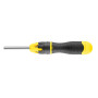 Викрутка-набір STANLEY "Multibit", L = 250 мм, реверсивна, 10 біт : SL 6.6, 5 мм; Ph1, 2; Pz1, 2; Torx T10, T15; квадрат №1 і 2.