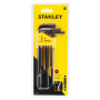 Набір ключів шестигранних STANLEY, 9 од. (1.5; 2; 2.5; 3; 4; 5; 6; 8; 10 мм), метричних, з кульковим закінченням.