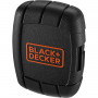 Набір біт BLACK+DECKER, Phillips, Pozidriv, Torx, Slotted, PH1, PH2, PH3, PZ1, PZ2, РZ3, T10, 15, 20, S1, S2, S3, PH1, PH2, PH3, PZ1, PZ2, PZ3, L= 25, 50 мм, 45 од., валіза