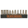 Набір біт BLACK+DECKER, Phillips, Pozidriv, Torx, PH1, PH2, PH3, PZ1, PZ2, PZ3, T10, T15, T20, T25, L = 25 мм, 21 од., блістер