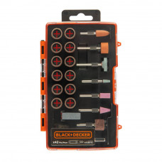 Набір інструментів BLACK+DECKER з 42 аксесуарів для шліфування, різання, полірування та очищення