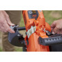 Садовий пилосос акумуляторний безщітковий BLACK+DECKER, 36 В, 2.5 А/год., швидкість потоку 270 км/год, 1 акумулятор і зарядний пристрій, збірник 45 л, вага 6.9 кг