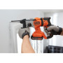 Перфоратор акумуляторний BLACK+DECKER, SDS-Plus, 18 В, 1.2 Дж, 3 режими, 0-6650 уд/хв, 0-1880 об/хв, без акумуляторів і зарядного пристрою вага 2.6 кг