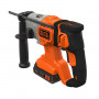 Перфоратор акумуляторний BLACK+DECKER, SDS-Plus, 18 В, 1.2 Дж, 3 режими, 0-6650 уд/хв, 0-1880 об/хв, сумка, вага 2.2 кг
