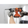 Перфоратор акумуляторний BLACK+DECKER, SDS-Plus, 18 В, 2 Дж, 3 режими, 0-6650 уд/хв, 0-1880 об/хв, валіза, вага 2.1 кг