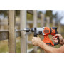 Перфоратор акумуляторний BLACK+DECKER, SDS-Plus, 18 В, 2 Дж, 3 режими, 0-6650 уд/хв, 0-1880 об/хв, валіза, вага 2.1 кг