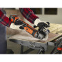 Шліфмашина кутова акумуляторна безщіткова BLACK+DECKER, 18 B, d = 125 мм, 8600 об/хв, вага 2.1 кг, акумулятор та зарядний пристрій