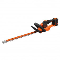 Кущоріз акумуляторний BLACK+DECKER, 36 В, 2.5 А/год, довжина ножа 55 см, діаметр гілок 22 мм, 1 акумулятор і зарядний пристрій, швидкість холостого ходу 1300 об/хв, вага 4.66 кг