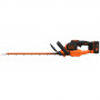 Кущоріз акумуляторний BLACK+DECKER, 36 В, 2.5 А/год, довжина ножа 55 см, діаметр гілок 22 мм, 1 акумулятор і зарядний пристрій, швидкість холостого ходу 1300 об/хв, вага 4.66 кг