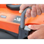 Газонокосарка акумуляторна BLACK+DECKER, 18 В, 4.0 А/год, ширина косіння 32 см, 2 акумулятора і зарядний пристрій, травозбірник 35 л, вага 15.6 кг