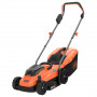 Газонокосарка акумуляторна BLACK+DECKER, 18 В, 2.5 А/год, ширина косіння 32 см, 2 акумулятора і зарядний пристрій, травозбірник 35 л, вага 15 кг