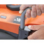 Газонокосарка акумуляторна BLACK+DECKER, 18 В, 2.5 А/год, ширина косіння 32 см, 2 акумулятора і зарядний пристрій, травозбірник 35 л, вага 15 кг