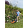 Газонокосарка акумуляторна BLACK+DECKER, 36 В, 2.5 А/год, ширина косіння 32 см, 1 акумулятор і зарядний пристрій, травозбірник 35 л, вага 14.79 кг