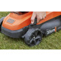 Газонокосарка акумуляторна BLACK+DECKER, 36 В, 2.5 А/год, ширина косіння 32 см, 1 акумулятор і зарядний пристрій, травозбірник 35 л, вага 14.79 кг