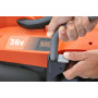Газонокосарка акумуляторна BLACK+DECKER, 36 В, 2.5 А/год, ширина косіння 32 см, 1 акумулятор і зарядний пристрій, травозбірник 35 л, вага 14.79 кг