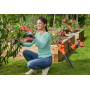Ножиці садові - секатор акумуляторний BLACK+DECKER, 18 В, Li-ion акумулятор ємністю 2.0 Аг модель BL2018 (ЗП — 1.0 А модель BDC1A), що забезпечує до 500 різів гілок на одному заряді,для легкої та гнучкої обрізки кущі