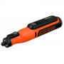 Багатофункціональний інструмент акумуляторний BLACK+DECKER, 7.2 В XR Li-ion, 29500 об/хв, 1.5 А/год, 53 аксесуара в комплекті, зарядний кабель, кейс