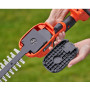 Кущоріз-ножиці акумуляторні (2в1) BLACK+DECKER, 18 В, довжина ножа 20 см,діаметр гілок 8 мм, без акумулятора і зарядного пристрою, вага 1.9 кг