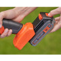 Кущоріз-ножиці акумуляторні (2в1) BLACK+DECKER, 18 В, 2 А/год, довжина ножа 20 см, діаметр гілок 8 мм, 1 акумулятора і зарядний пристрій, вага 2.5 кг